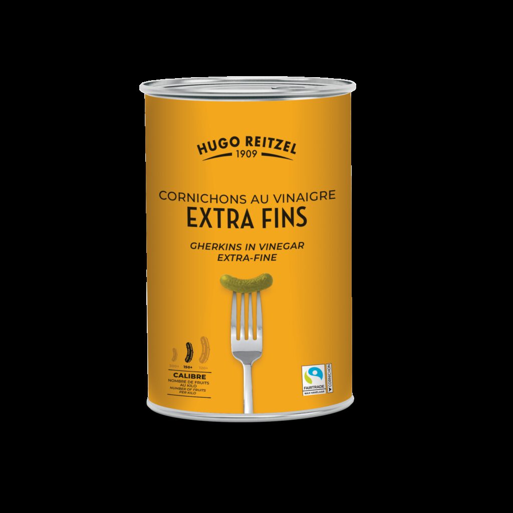 Cornichons fairtrade extra-fins au vinaigre 150+ 5/1