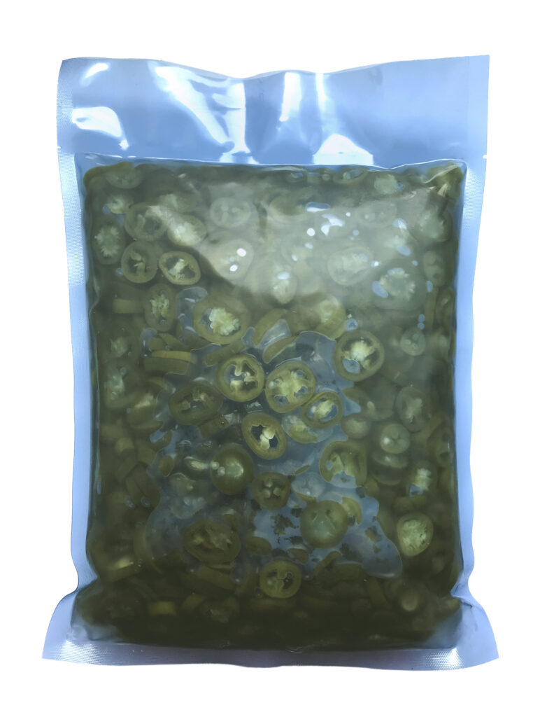 Piments verts Jalapenos en rondelles